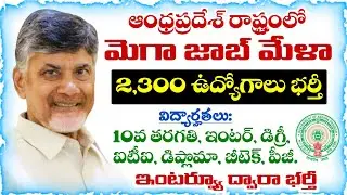 Mega Job Fair to be held in AP to fill 2,300 jobs | AP Mega Job Fair 2025