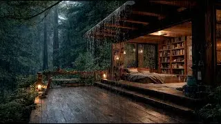 Piano Gentle + Rain Sounds in the Forest | Soothing Nature Sounds to Help You Fall Asleep Fast