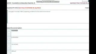 EDU101 QUIZ