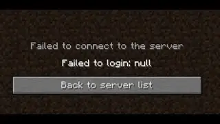 Fix Minecraft Error Failed To Login: Null, Failed To Connect To The Server On PC