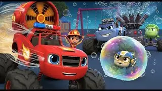 Blaze and the Monster Machines Full Episode | The Playground Bubble Bot Takeover! 🫧