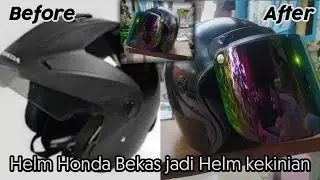 CARA BIKIN HELM HONDA BEKAS JADI HELM KEKINIAN