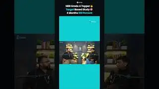 SEBI Grade A Topper's Target Study Strategy | 4 Months of 100% Effort and Commute Revision