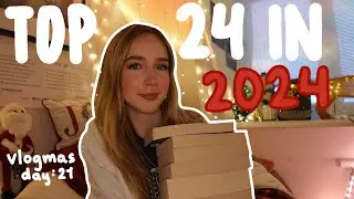 24 books i loved in 2024 | vlogmas day 21