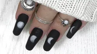 Moon Phase Nail Art