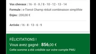10 fois le tiercé ordre pour Patrick !