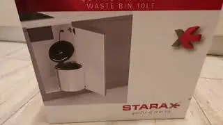 DYI Montaj Cos de Gunoi pe usa, STARAX 10 L cu carcasa Cromata.