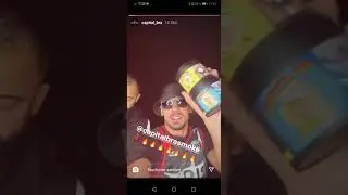 Capital bra Instagram story/ Neue Shisha Sorten