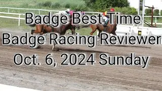 Badge Best Time & Racing Reviewer for Oct. 6, 2024 Saturday @ Metro Manila Turf Club Inc.