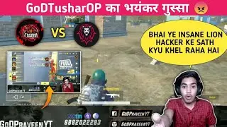 GoDTusharOP Angry On Insane Lion | GoDTusharOP vs Insane lion Intense Fight 🔥 | God Praveen yt