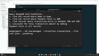 MongoDB Query Operations | find( ), findOne( ), Aggregate | MERN Lab Experiment 2 | VTU