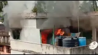 Gas Cylinder Blast In a house Near Borada Bridge Naihati Today // 5.10.2017
