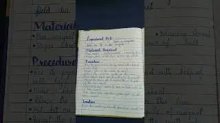10th class physics practical notebook experiment 15۔1