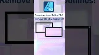 Affinity Designer - Remove double outlines - laser cutting #affinitydesigner #lasercutting #affinity