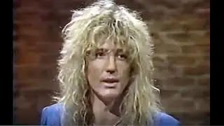 David Coverdale (Whitesnake) talks about his engagement to Tawny Kitaen on MTV (August 1987)