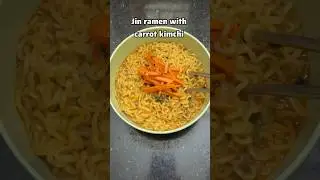 Jin ramen with carrot kimchi |