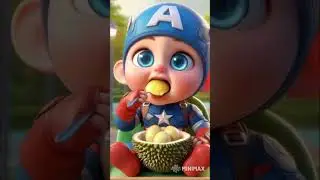 Baby Eating Durian #cutebaby #cute #baby #superhero #hero