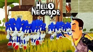 КЛОНИРОВАНИЕ СОНИЧЕСКОГО СОСЕДА | Мод Hello Neighbor