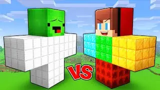 Mikey Golem vs JJ OP Golem Battle in Minecraft (Maizen)