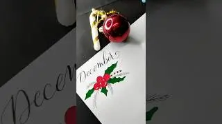 December #art #trending #calligraphy #hellodecember #shorts #artwork #jinglebells #viralreels #diy