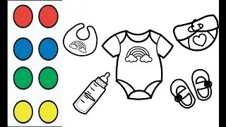 Baby Accessories Drawing, Painting, Coloring for Toddlers & Kids | Baby Cloths | Art Lanthe