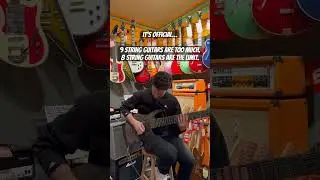 9 string guitars are silly #metal #guitar