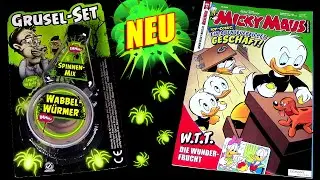 Walt Disney &copy; Micky Maus &trade; 21/25 mit Grusel Set - Spinnen & Wabbel W&uuml;rmer - Glow in the Dark