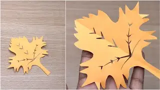 DIY Paper Leaf Cutting | Easy Paper Craft Idea for Kids