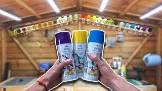 DIY Spray Paint Storage! - Made using only two planks of wood