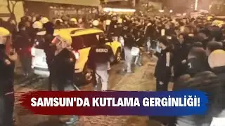 Samsun’da Trabzonspor’un şampiyonluk kutlamalarında kavga çıktı