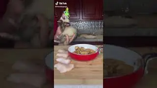 hur&oacute;n bailando mientras   cocina