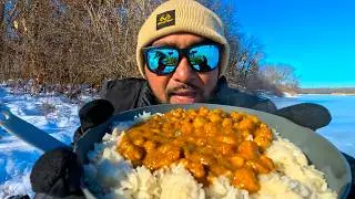 I Tried Cooking Lunch Outside in Freezing Cold!