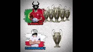 RONALDO VS LEWANDOWSKI #football #trophy #shorts
