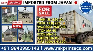 NEW ARRIVAL FROM JAPAN 🇯🇵 USED LABEL PRINTING & PAPER CUTTING MACHINES | MK PRINTECS | 09842985143