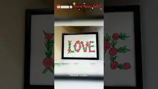 Beautiful Floral Name Art with Brush Pen 🌸 | Easy Art for beginners  #anubha #youtubeshorts #shorts