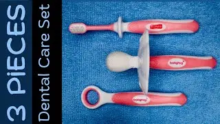 3 pieces dental care set 🔵 baby hug 🟣 #atozkidsdental #toothbrushingforkids #babyhug