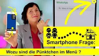 Frage: Was sind die kleine P&uuml;nktchen, die manchmal neben einem Wort im Men&uuml; erscheinen.