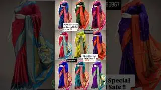🔥 Royal Nath Paithani Sarees @ Special Offer Price  ✨Silk Saree✨Semi Paithani ✨Yeola Paithani Sari
