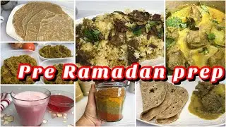 Pre Ramadan Meal preparation || Weekly Meal Prep || Make & Freeze