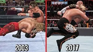 The Evolution Of Edge Spear ( Wrestlemania XIX To WWE 2K18 )