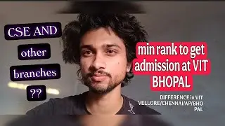 Minimum Rank Required for Admission in VIT | CSE & Other Branches | VITEEE Cutoff Explained!