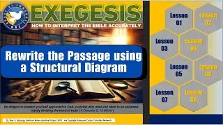 BNE Leadership Enhancement Training -Exegesis- Rewrite the Passage using Structural Diagram Lesson 8