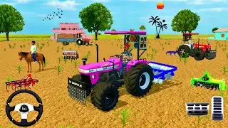 🛑FARMTREC 🚜//SWARAJ 🚜//SONALIKA TRACTOR (HORSE 🐎) FARMING 🌱3D GAMING VIDEO #trending #viralvideo 