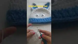 Amazing crochet knitting pattern for Easter bunny cap