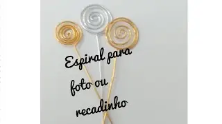 DIY - espiral de foto para trabalhos em biscuit
