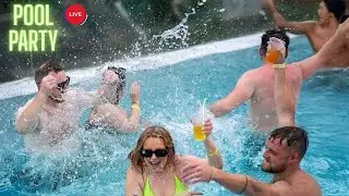 Techno Mix Pool Party 2025 | Bass Boosted EDM Summer Dance | DJ Electro Vibes 🎧 Live #poolparty