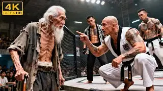 擂台比武！日本拳王当众羞辱中国醉拳，不料瘸腿老头竟然是头号高手，一脚ko他！⚔️ 功夫 | Kung Fu | 武打 | 反差 | 抗日 | 动作电影