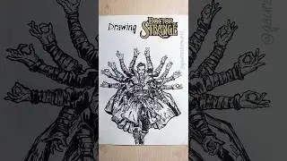 Drawing Doctor Strange in just 15 sec 😱🔥 #doctorstrange #drawing #art