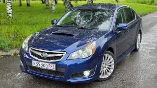 Subaru Legacy GT (BM) 2,5л турбо АКПП синий - мини обзор