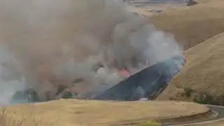 The Maryhill Loops burning down...
